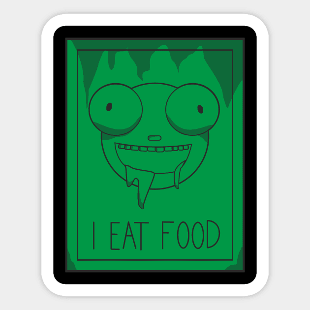 I EAT FOOD Sticker by Charlie_Vermillion